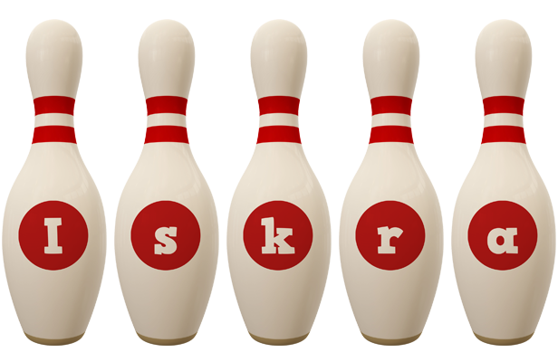 Iskra bowling-pin logo