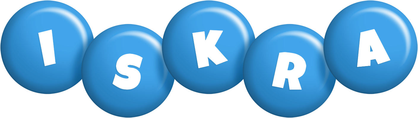Iskra candy-blue logo