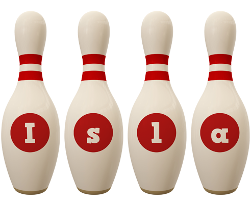 Isla bowling-pin logo