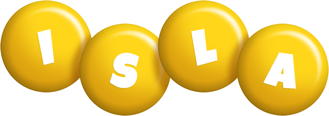 Isla candy-yellow logo