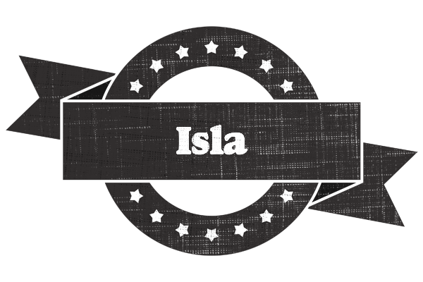 Isla grunge logo