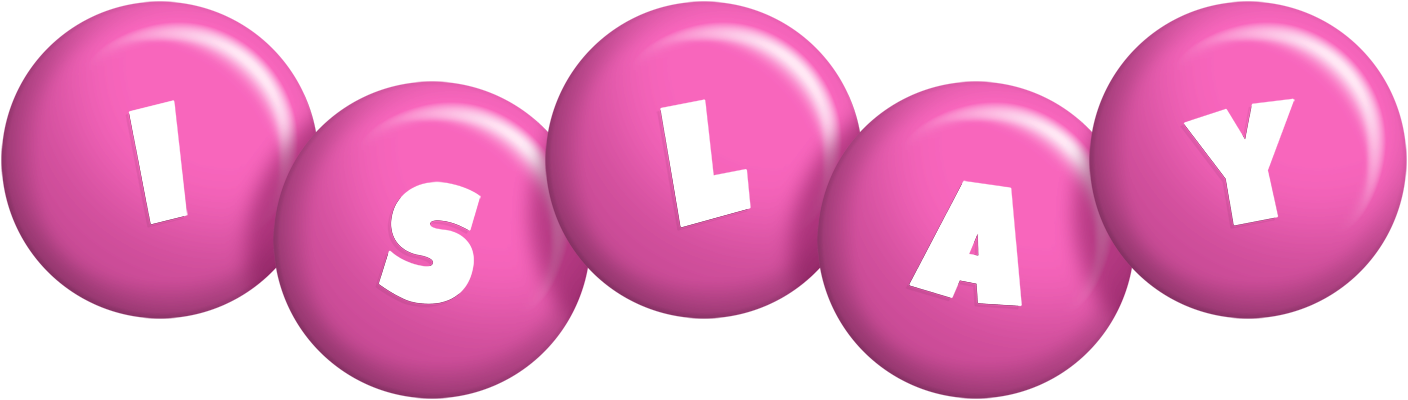 Islay candy-pink logo