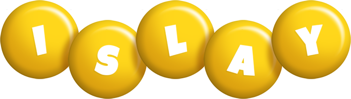 Islay candy-yellow logo