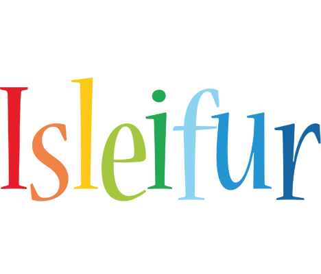 Isleifur birthday logo