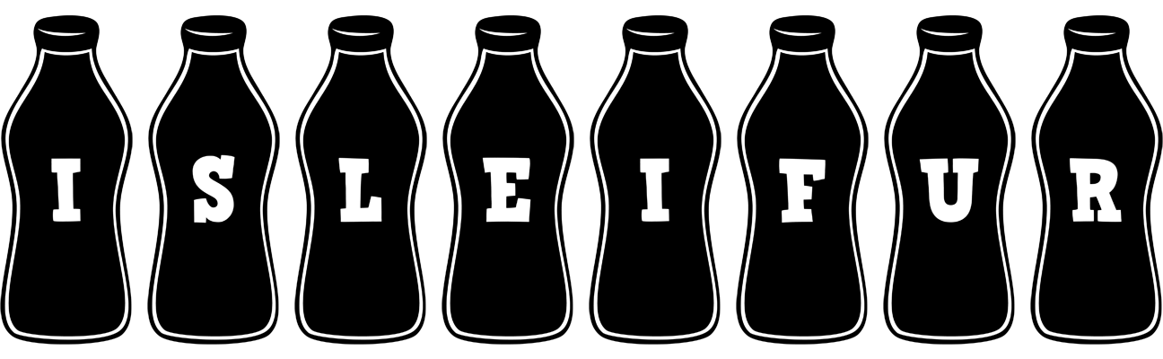 Isleifur bottle logo