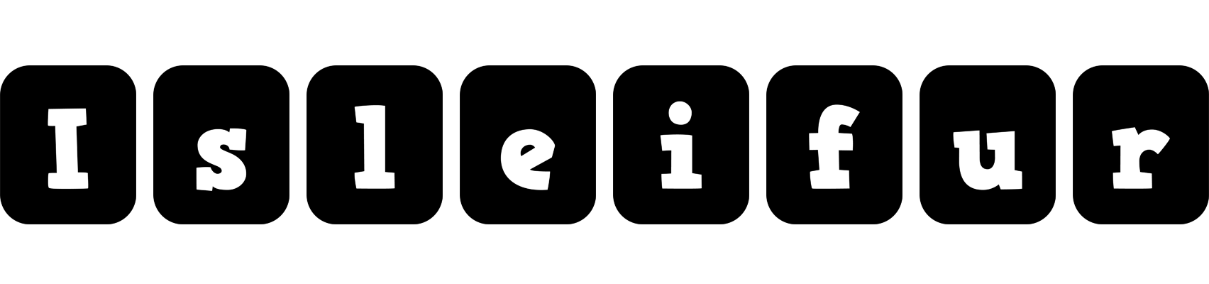 Isleifur box logo