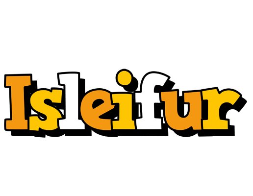 Isleifur cartoon logo