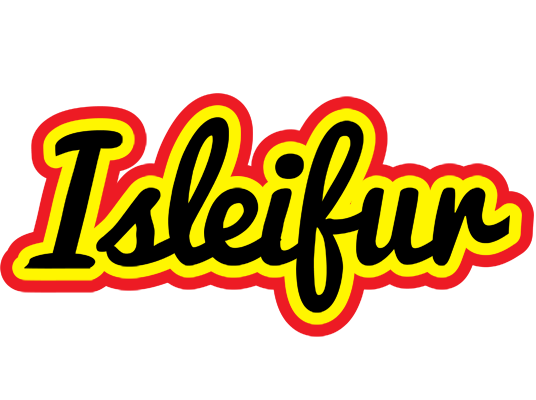 Isleifur flaming logo