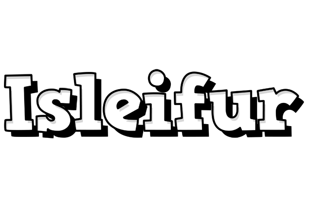 Isleifur snowing logo