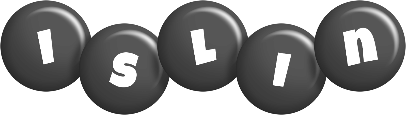 Islin candy-black logo