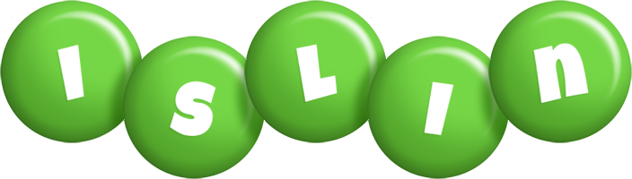 Islin candy-green logo