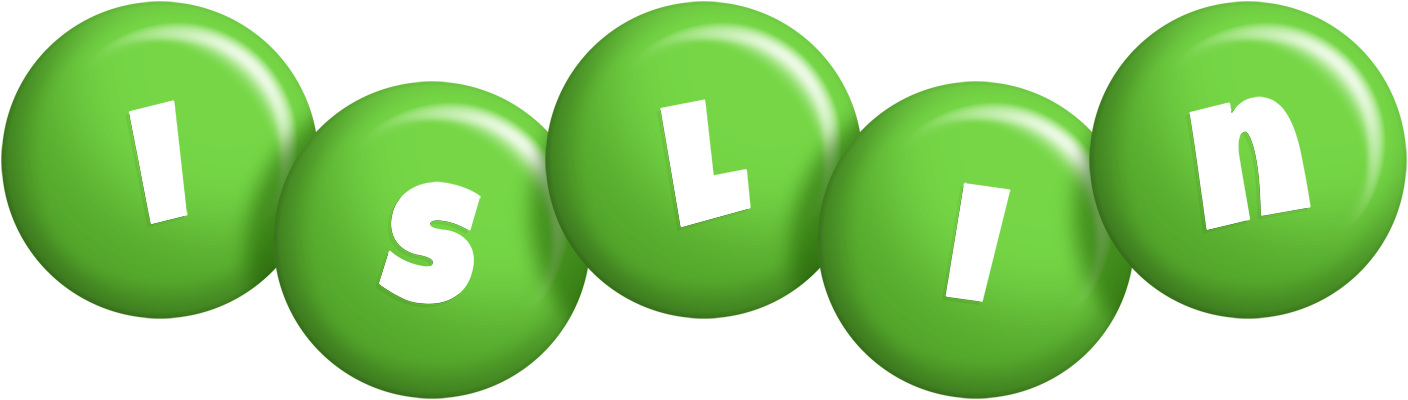 Islin candy-green logo