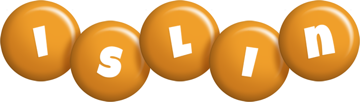 Islin candy-orange logo
