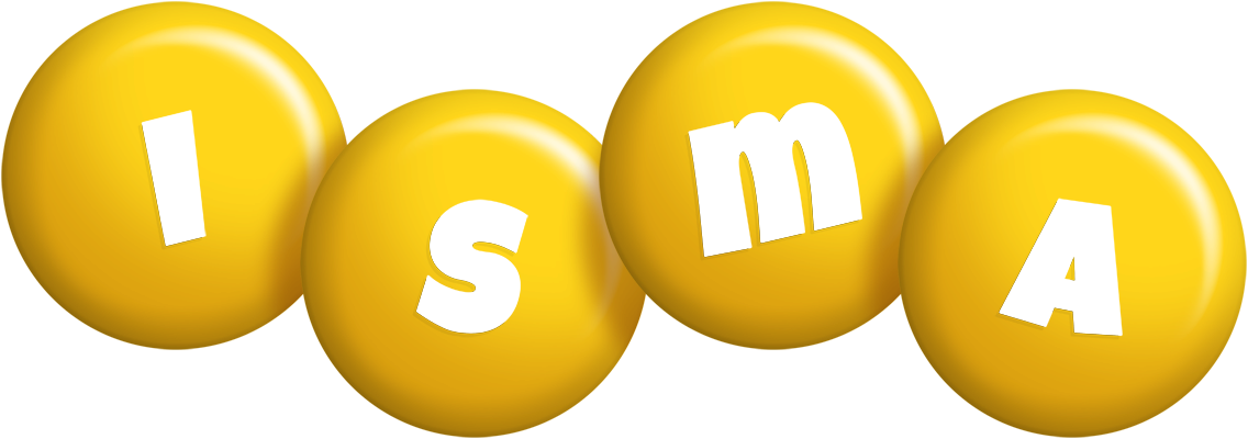 Isma candy-yellow logo