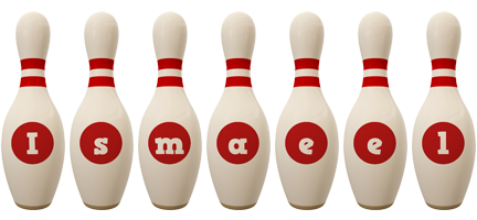 Ismaeel bowling-pin logo