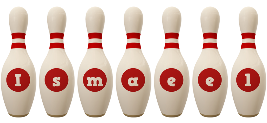Ismaeel bowling-pin logo