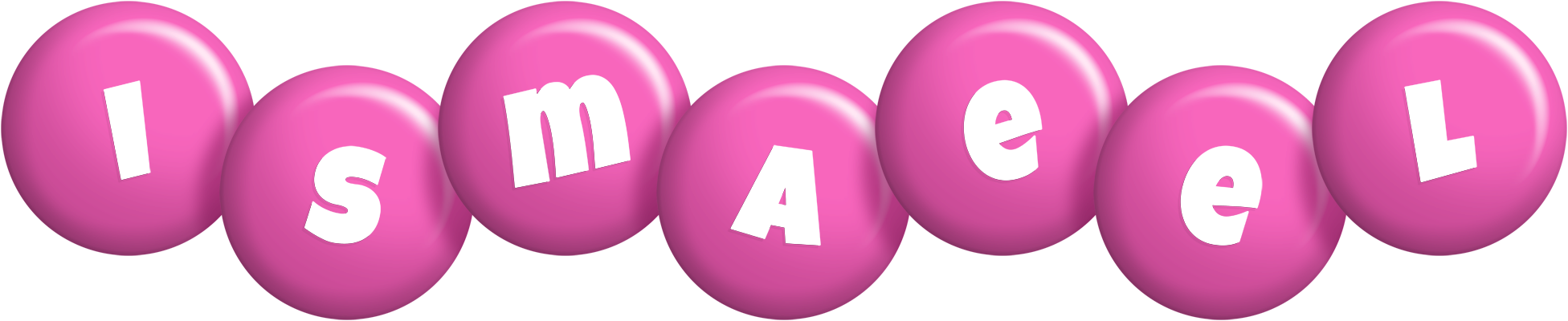 Ismaeel candy-pink logo