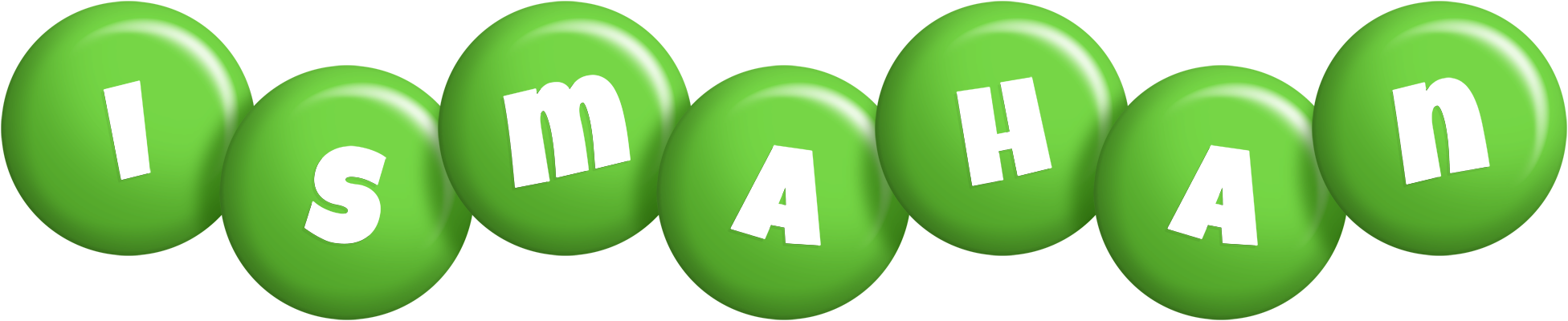 Ismahan candy-green logo