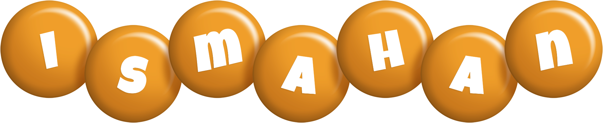 Ismahan candy-orange logo
