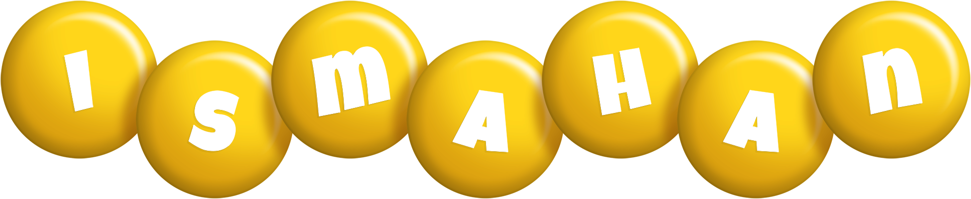 Ismahan candy-yellow logo