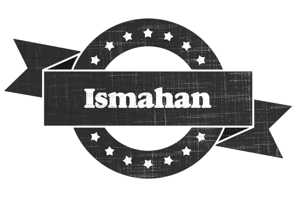 Ismahan grunge logo