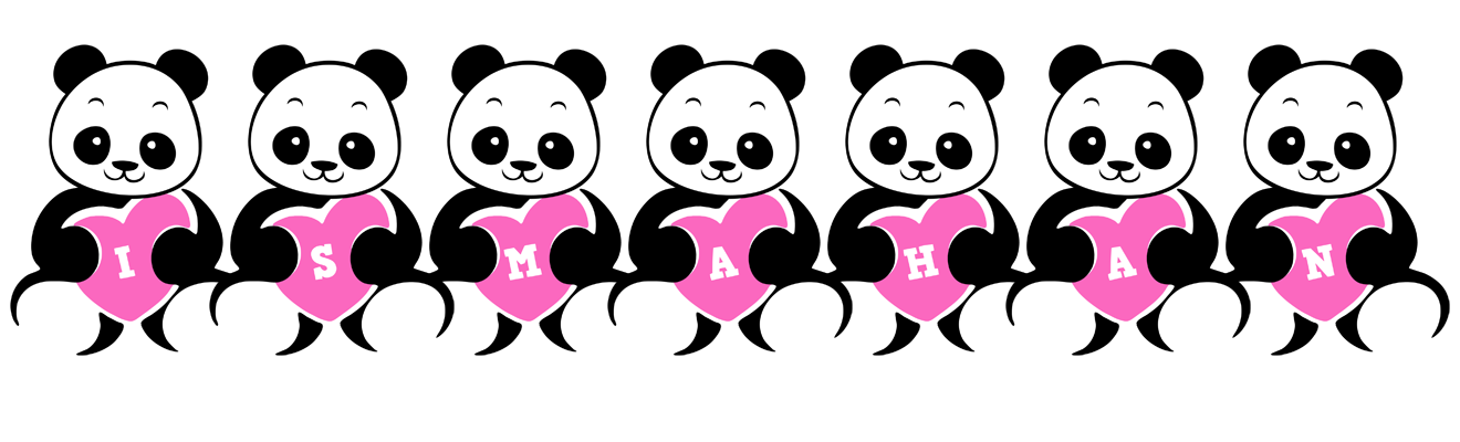 Ismahan love-panda logo