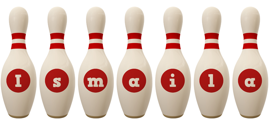 Ismaila bowling-pin logo