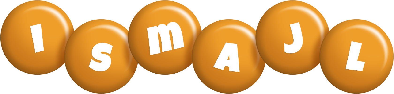Ismajl candy-orange logo