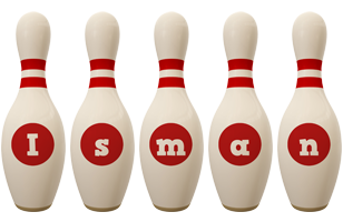 Isman bowling-pin logo