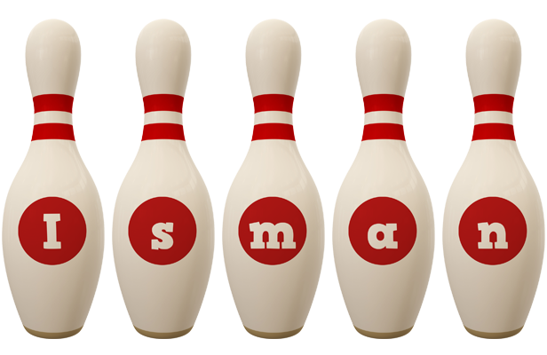 Isman bowling-pin logo