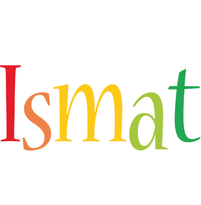 Ismat birthday logo