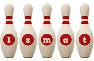 Ismat bowling-pin logo