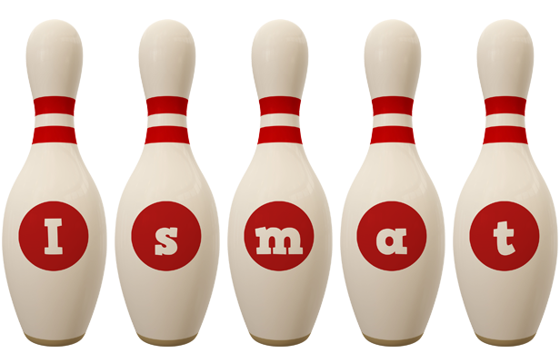 Ismat bowling-pin logo