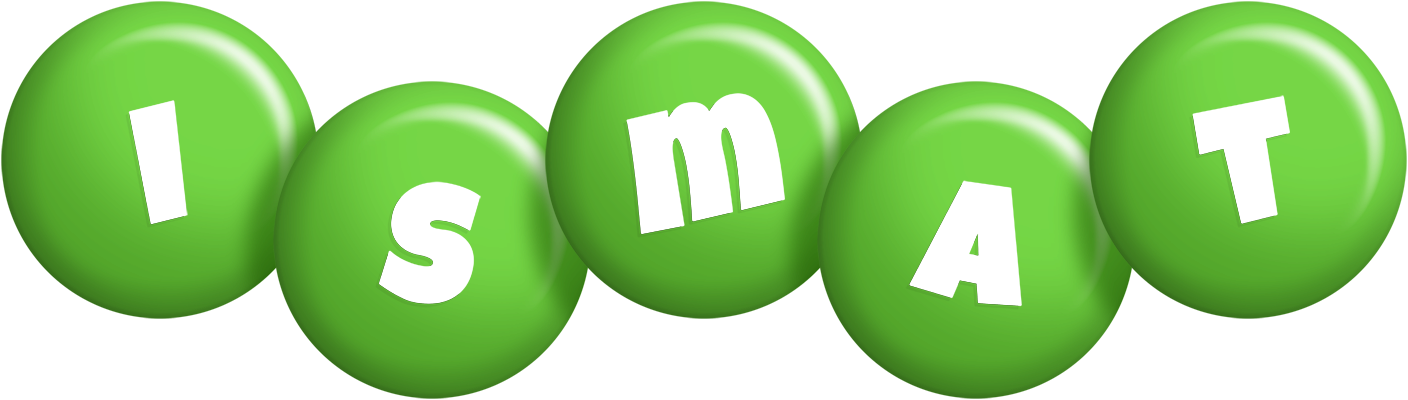 Ismat candy-green logo
