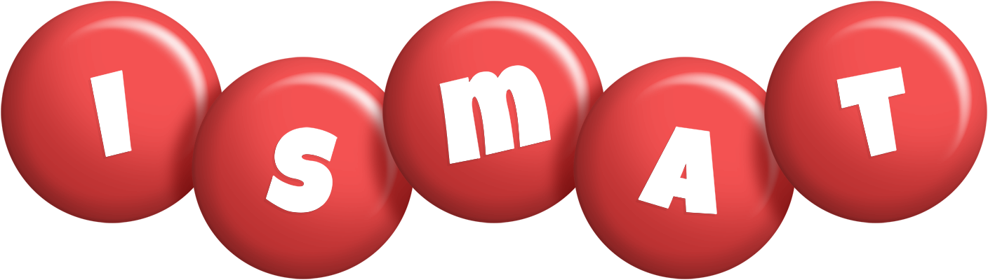 Ismat candy-red logo
