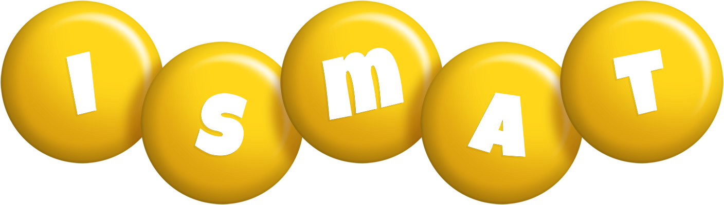 Ismat candy-yellow logo