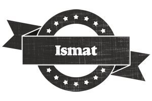 Ismat grunge logo