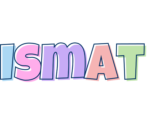 Ismat pastel logo