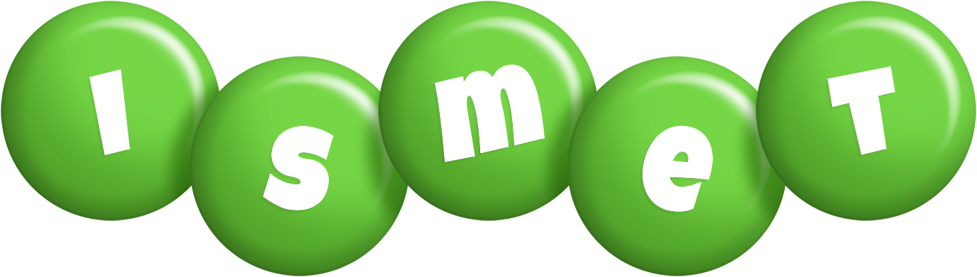 Ismet candy-green logo