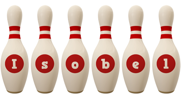 Isobel bowling-pin logo