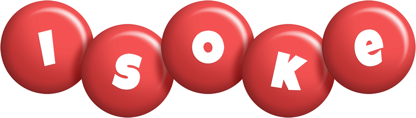 Isoke candy-red logo