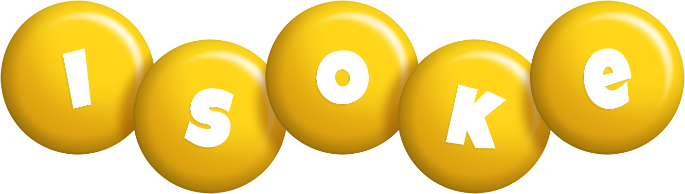 Isoke candy-yellow logo