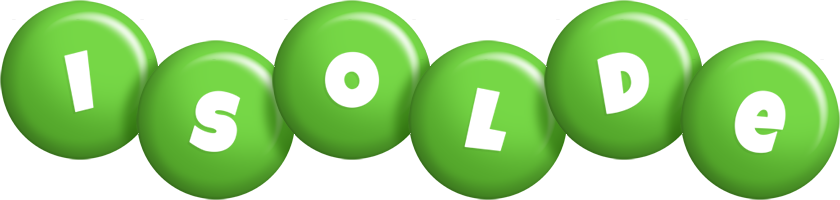 Isolde candy-green logo