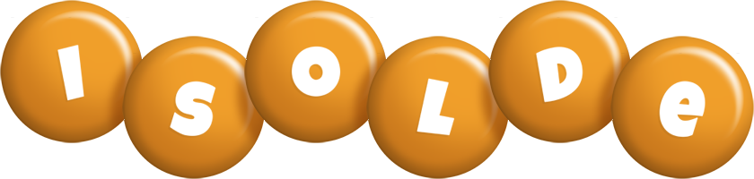 Isolde candy-orange logo