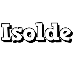 Isolde snowing logo