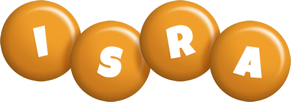 Isra candy-orange logo