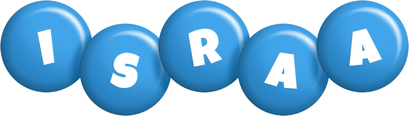 Israa candy-blue logo