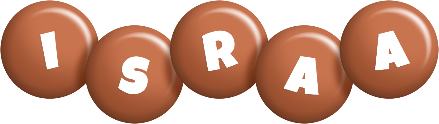 Israa candy-brown logo