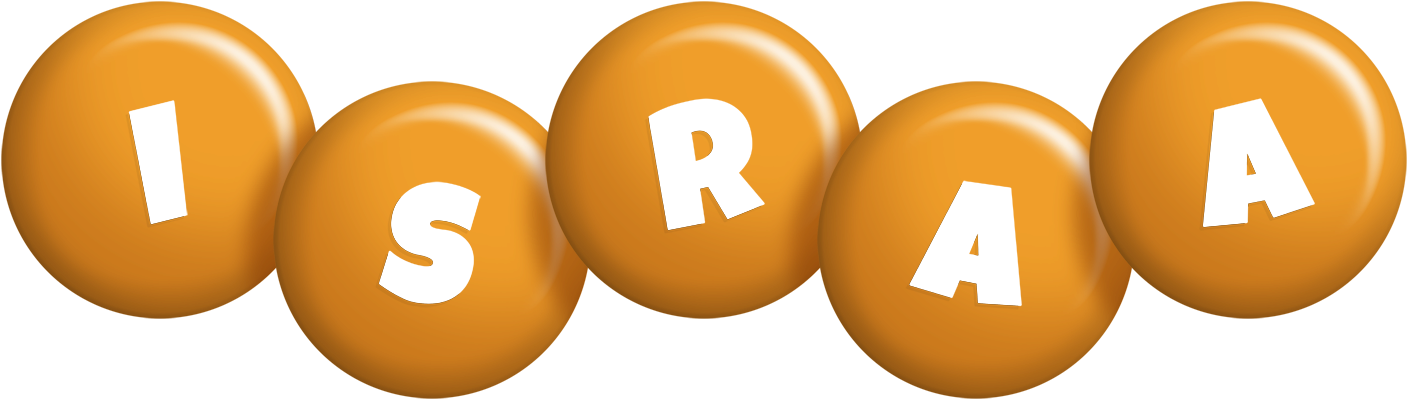 Israa candy-orange logo