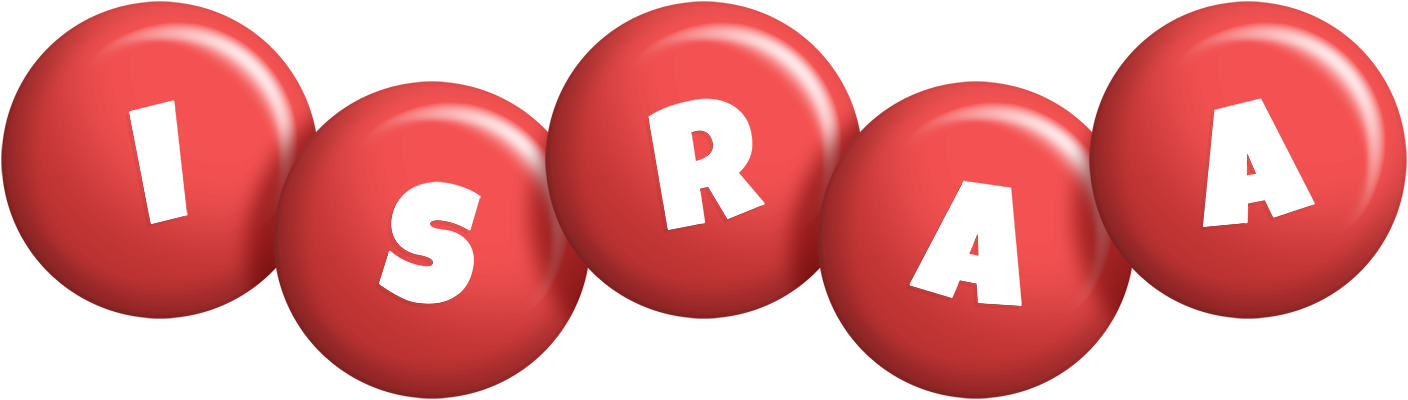 Israa candy-red logo
